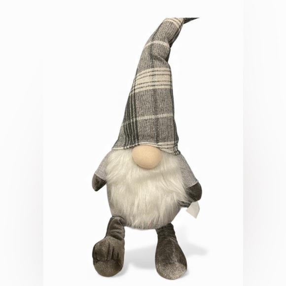 Plaid Hat Gnome Plush Decor - Picture 3 of 4